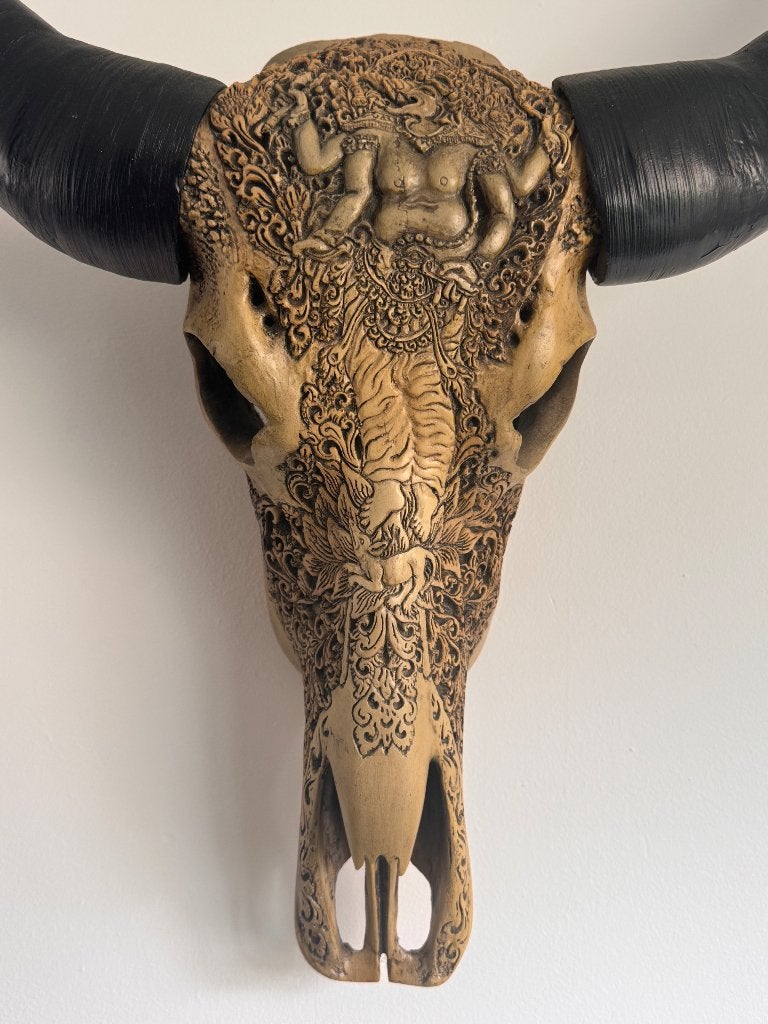 Bizon kop voor aan de muur, Ophalen, Meerkleurig, Decoratieobject, Zo goed als nieuw