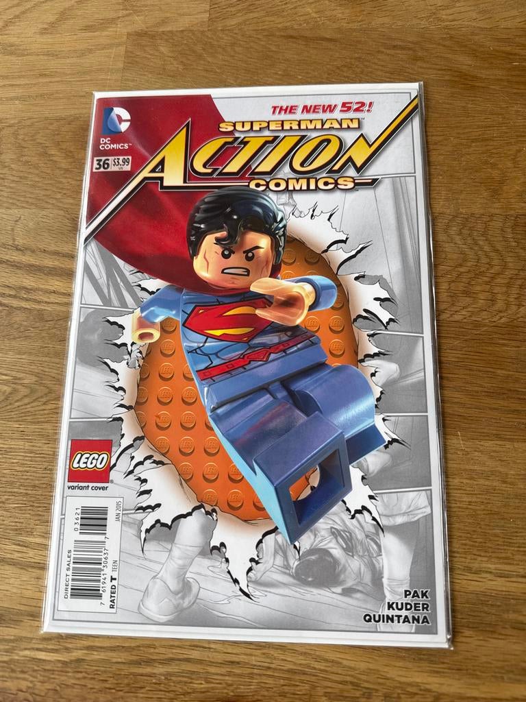 Superman Action Comics #36 LEGO Variant Cover - Nieuwstaat, Eén stripboek, Ophalen of Verzenden, Nieuw
