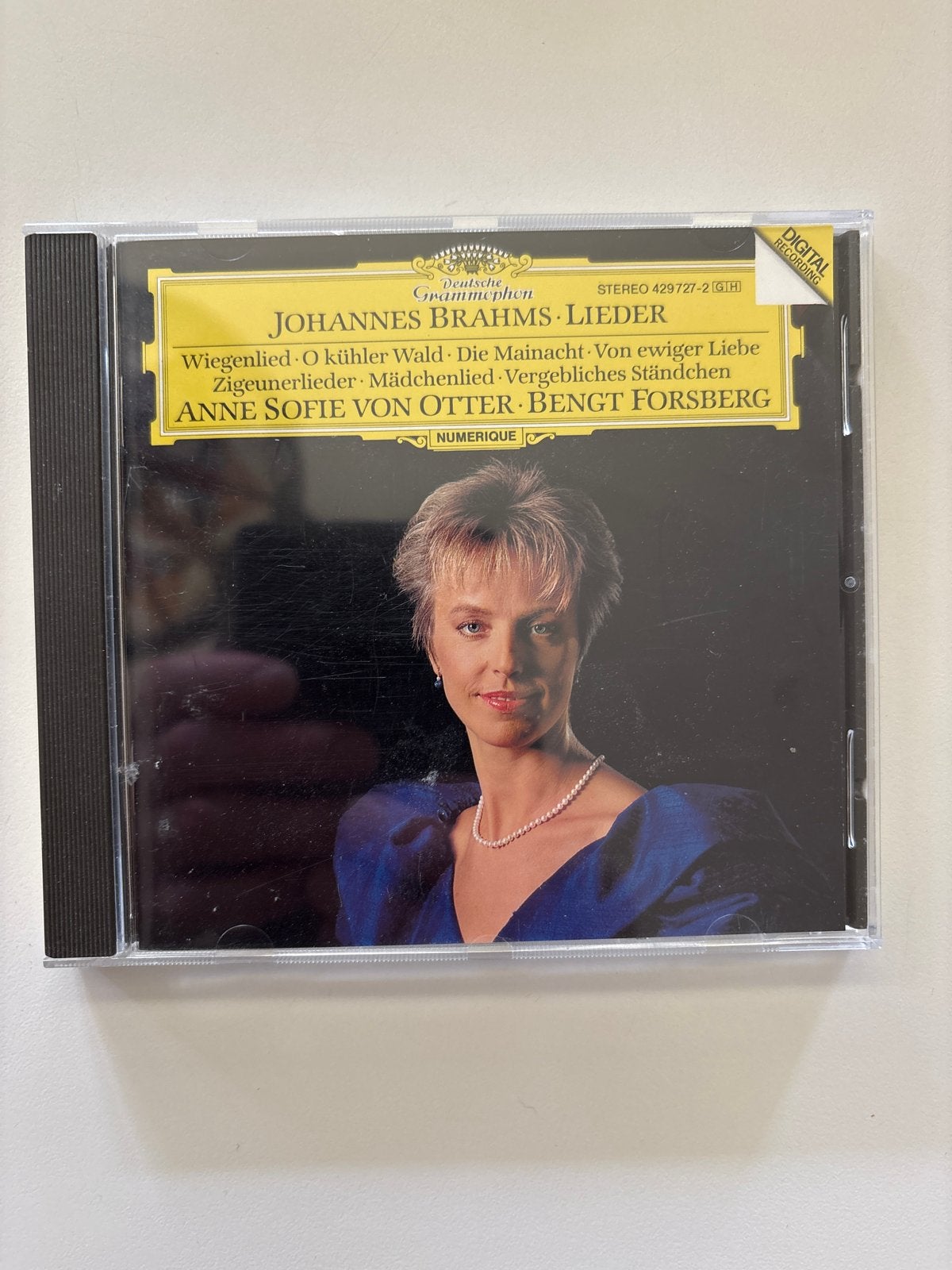 Johannes Brahms - Lieder - Anne Sofie von Otter CD, Verzenden, Brahms, Zo goed als nieuw, Romantiek
