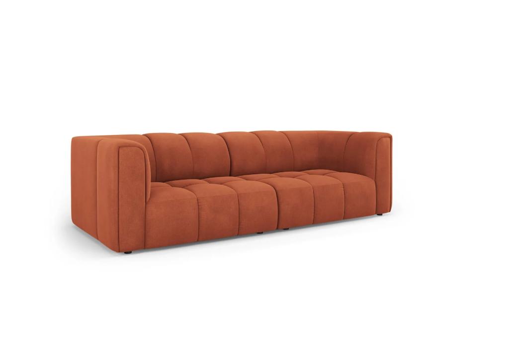 Milo Casa 3-zitsbank Francesca chenille Terra | €1049, nu, Milo Casa, Nieuw, 75 tot 100 cm, Ophalen of Verzenden