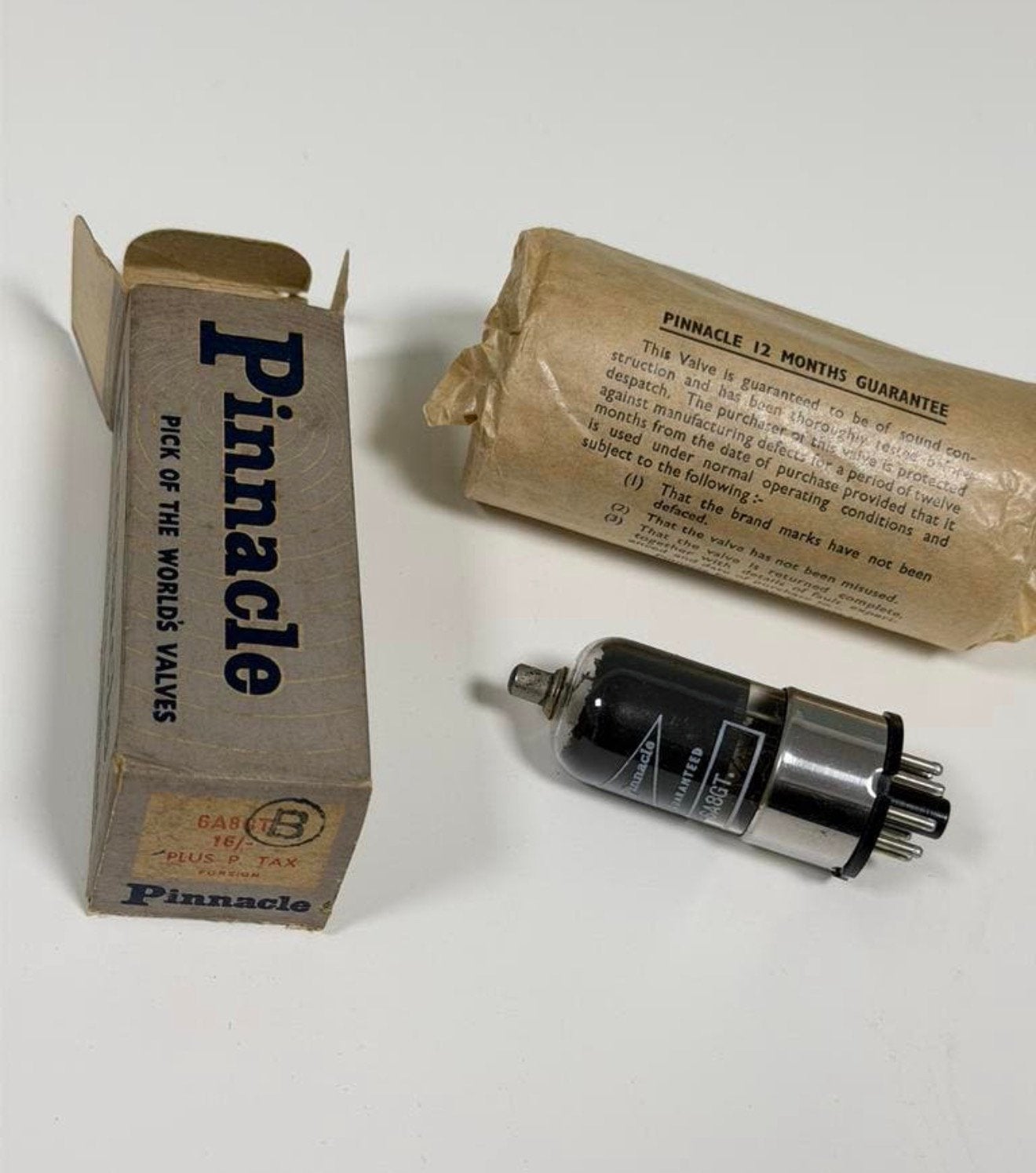 Pinnacle 6A8GT Elektronenbuis NOS Nieuw Vintage radiobuis, Ophalen of Verzenden, H, H, H