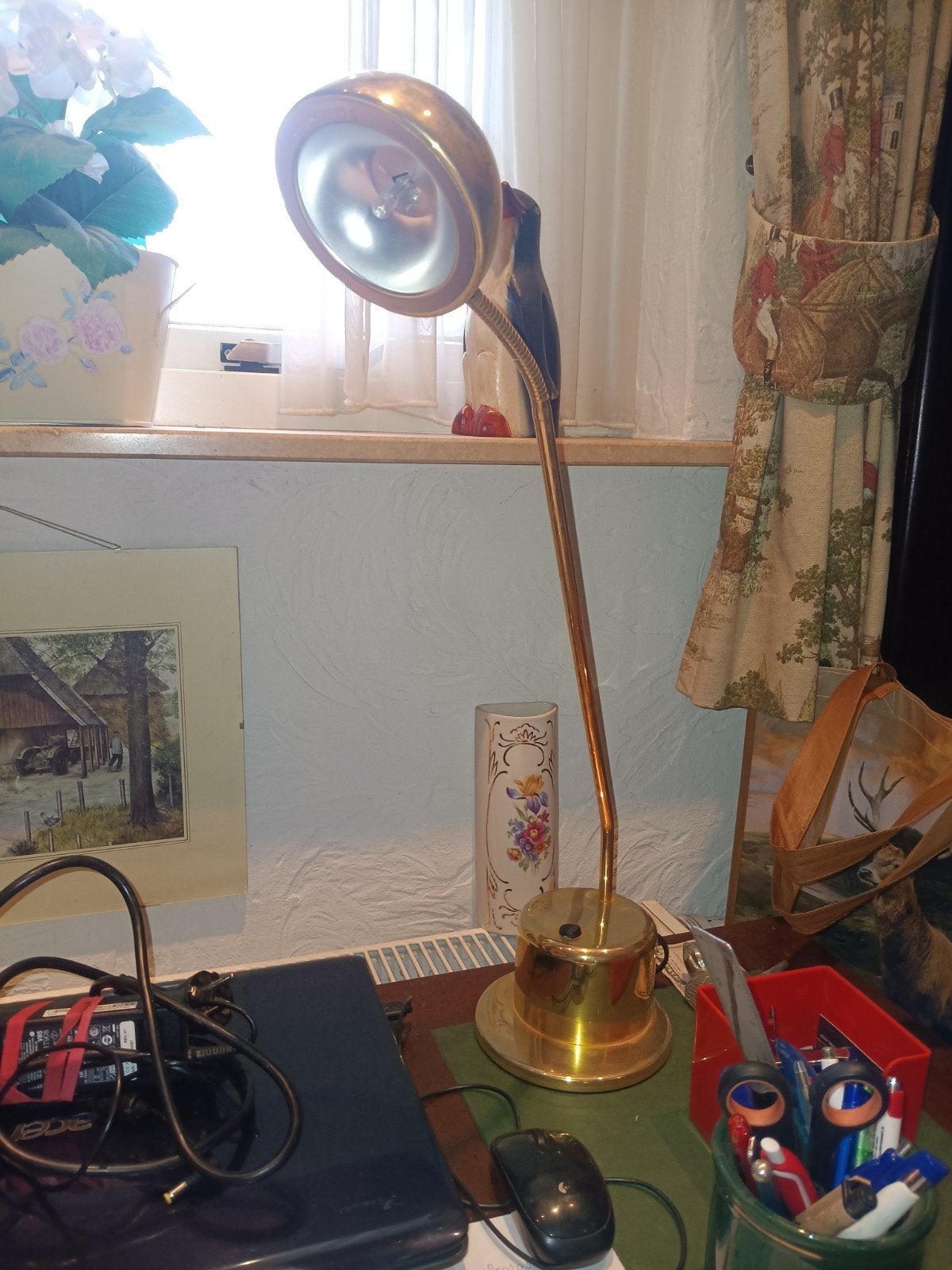 bureaulamp, Ophalen