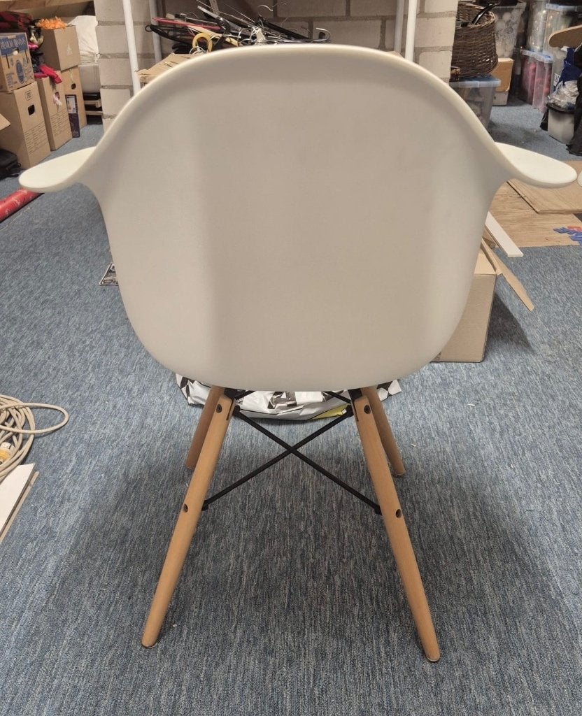 Eetkamerstoelen., Huis en Inrichting, Stoelen, Ophalen, Kunststof, Gebruikt, Wit