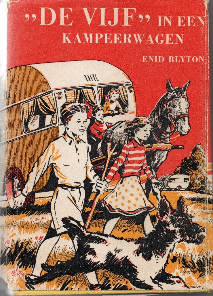 E. Blyton - De Vijf in een kampeerwagen - gebonden boek, Ophalen, Gelezen