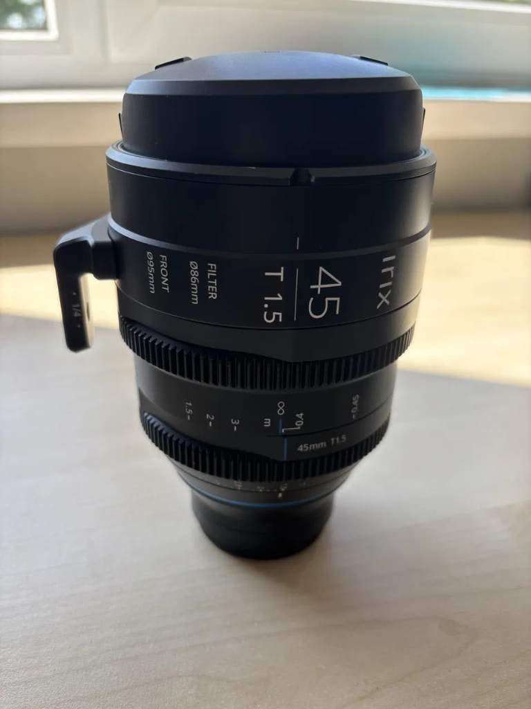 Irix Cinema Lens 45mm T1.5 — MFT-mount, Ophalen of Verzenden, Gebruikt, Standaardlens