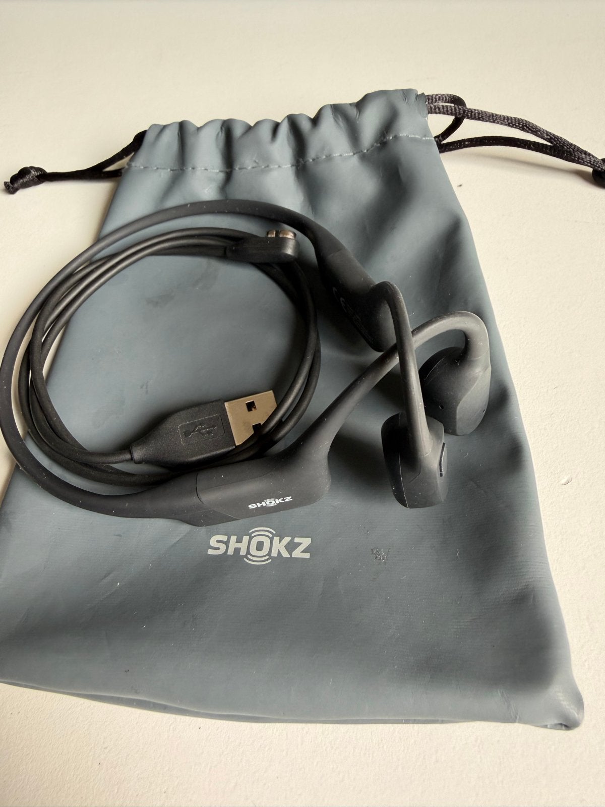 Shokz OpenRun S803 Bone Conduction Koptelefoon Zwart, Audio, Tv en Foto, Koptelefoons, Bluetooth, Bone conduction, Ophalen of Verzenden