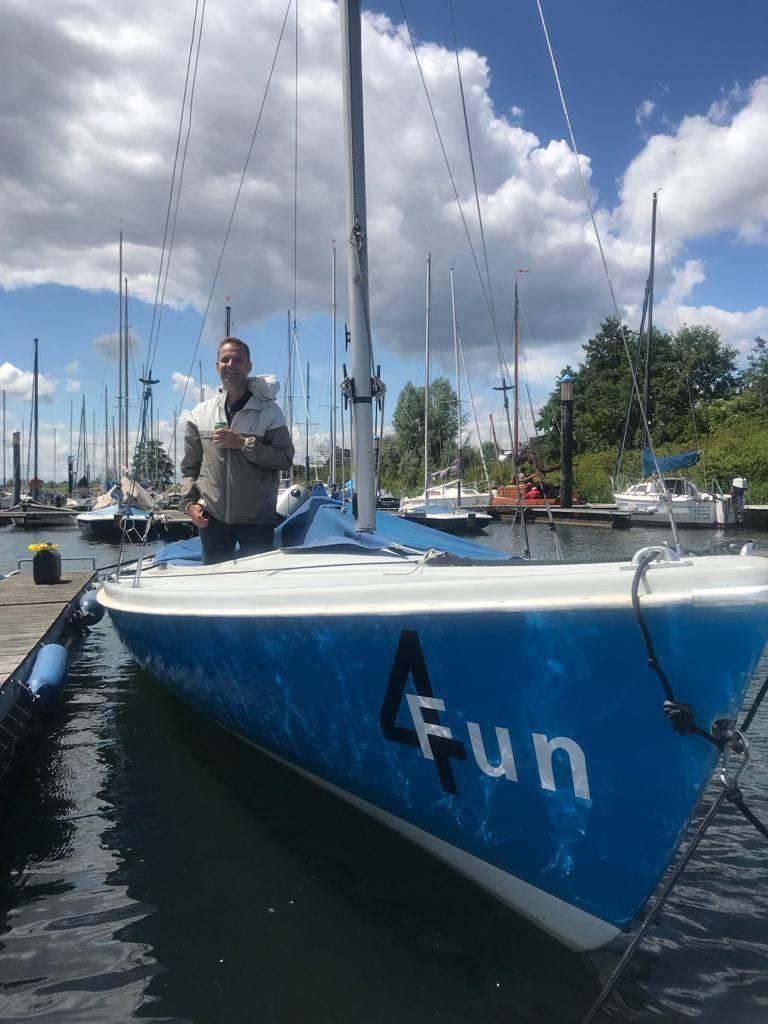 zeilboot, Ophalen, Gebruikt, Benzine, Buitenboordmotor