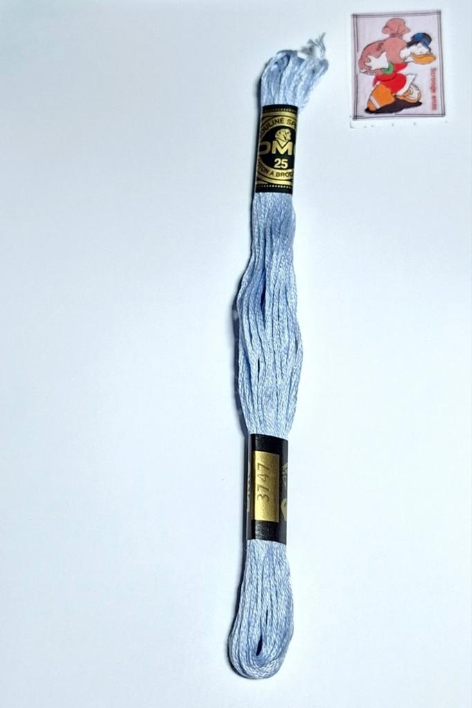 DMC mouline, blauw 3747, 68314 ILLZACH, Ophalen of Verzenden, Borduurgaren of Zijde, DMC