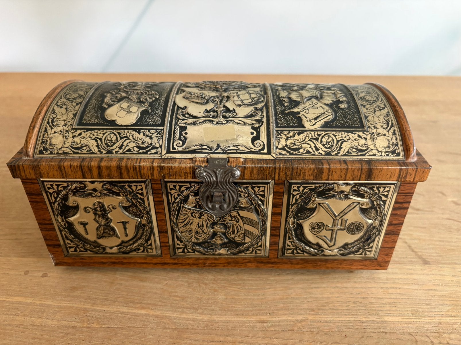 Mooi vintage metalen blik Cookie GBCo, Verzamelen, Blikken, Ophalen of Verzenden, Zo goed als nieuw, Overige