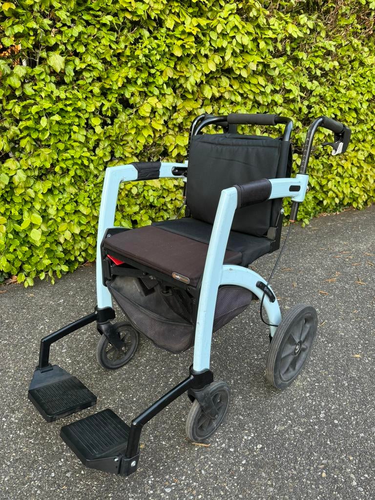 Rolstoel/rollator Rollz Motion blauw, Diversen, Ophalen, Inklapbaar, Gebruikt, Duwrolstoel