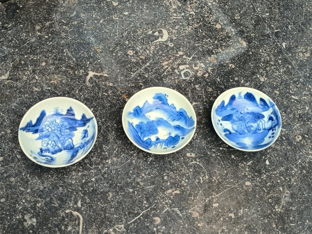 Set wijnschaaltjes Kangxi Antiek Chinees Porselein, Antiek en Kunst, Ophalen of Verzenden