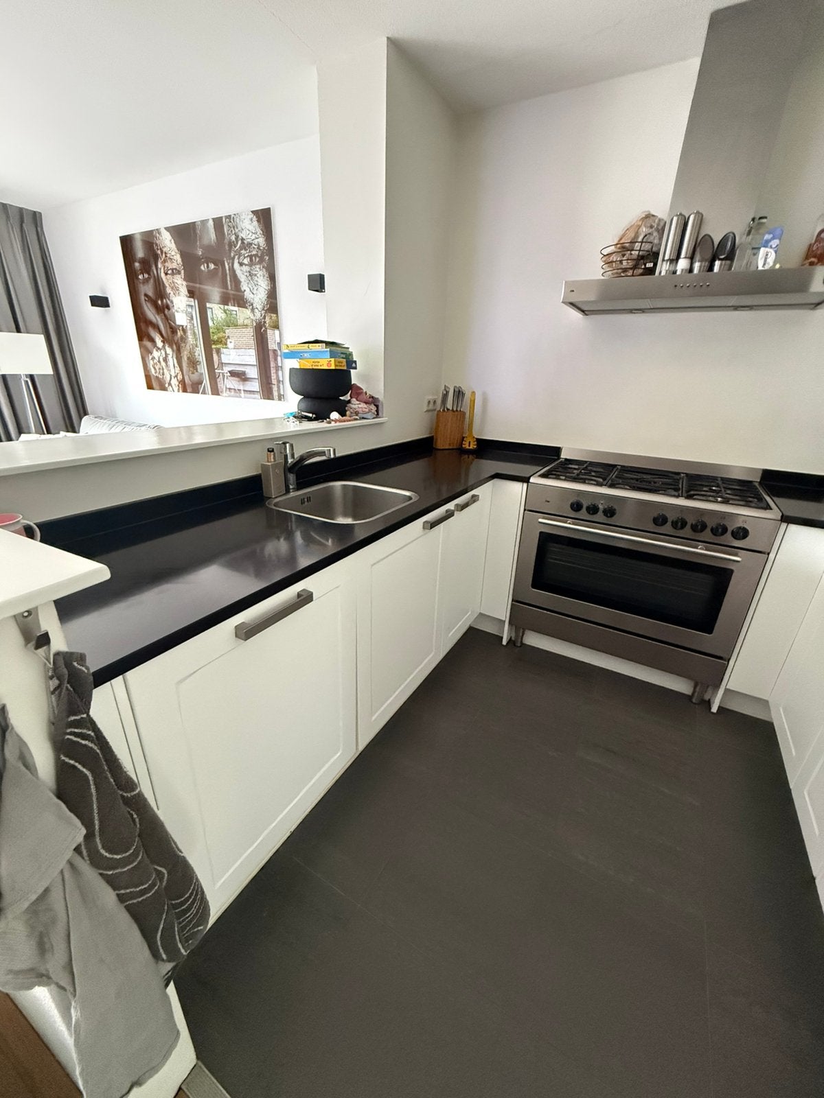 Complete keuken incl. Apparatuur, Ophalen, Gebruikt, U-keuken, Graniet of Steen