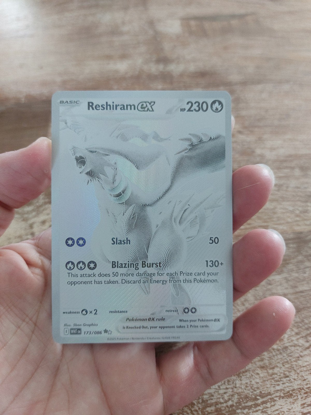 Reshiram White Flare 173/086, Ophalen, Nieuw