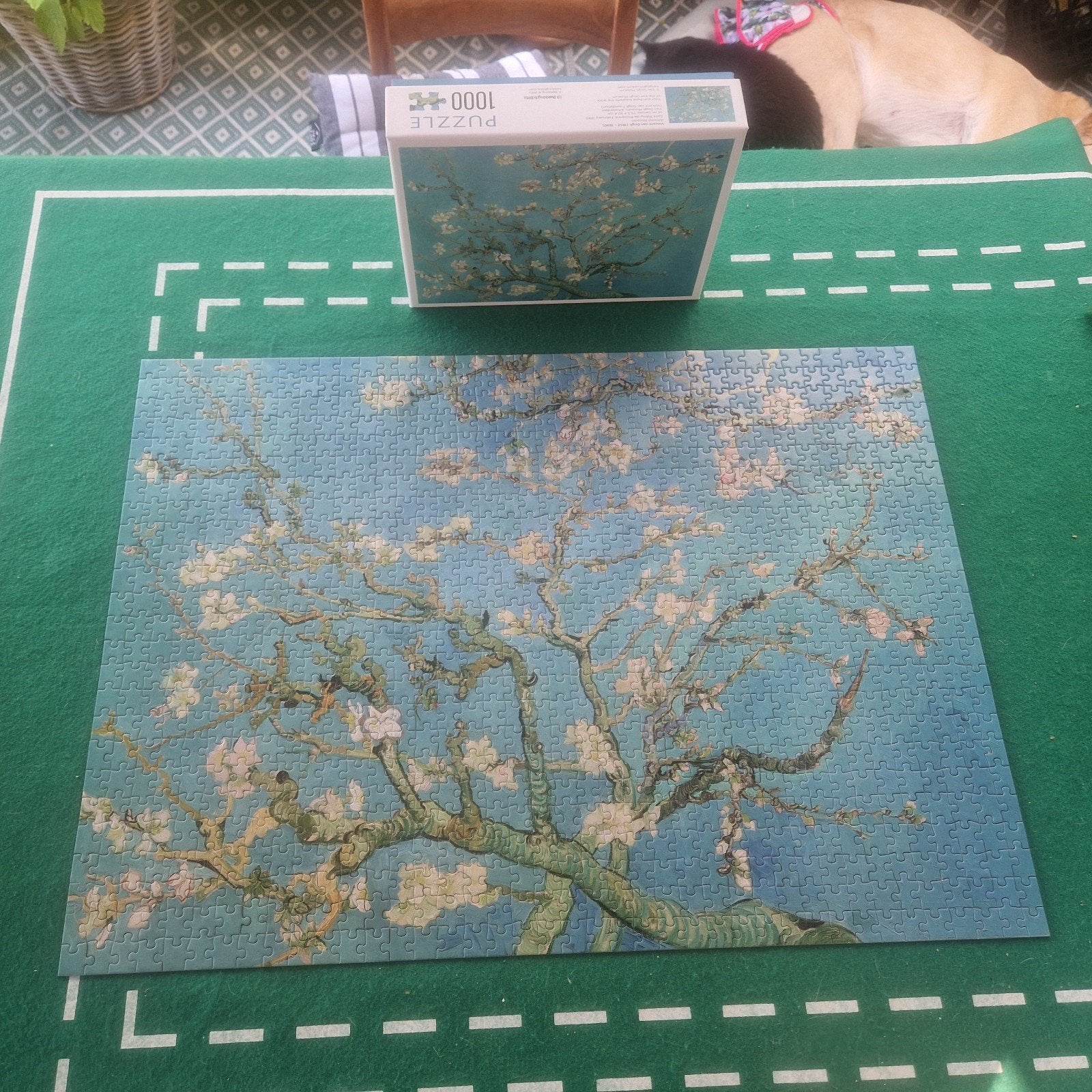 Legpuzzel Van Gogh Amandelbloesem 1000 stukjes, Hobby en Vrije tijd, Denksport en Puzzels, Ophalen of Verzenden, 500 t/m 1500 stukjes