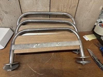 Opstap RVS teak nieuw, Niet ingevuld, Gebruikt, Niet ingevuld, Niet ingevuld
