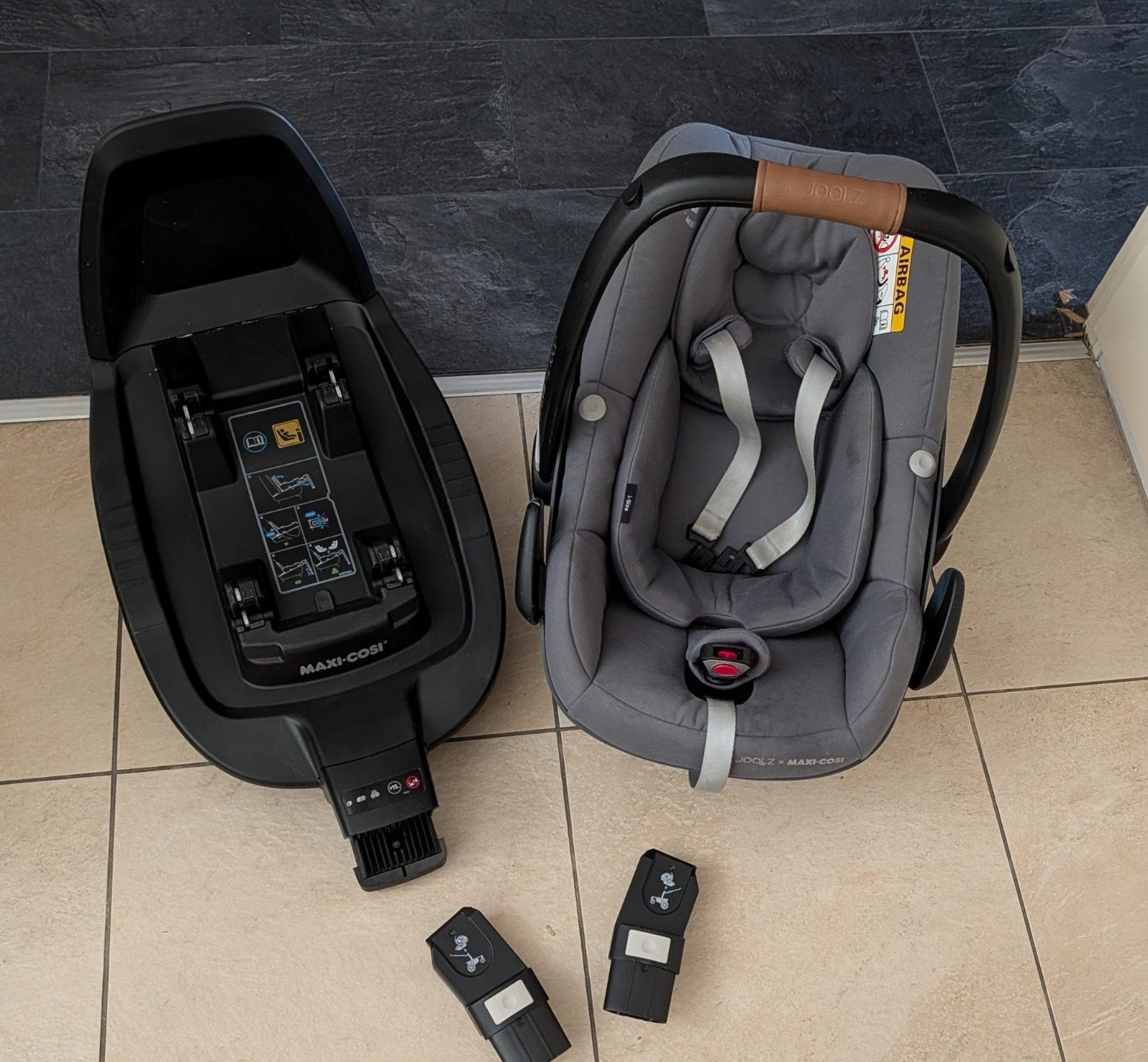 Maxi Cosi van Joolz met Isofix en Adapters, Ophalen, Zo goed als nieuw, Isofix, 0 t/m 13 kg