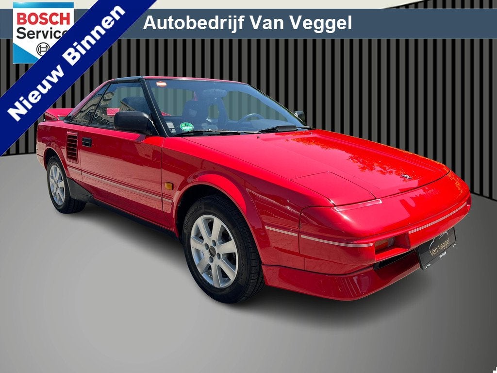 Toyota MR2 1.6 TC 16 elek ramen, targa, wordt belasting vrij, Auto's, Zwart, Bedrijf, Handgeschakeld, Onderhoudsboekje