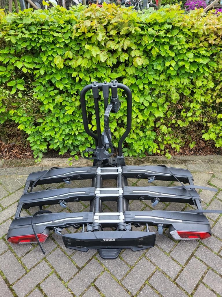 Thule easyfold 3 945 fietsendrager, Ophalen, 3 fietsen of meer, Gebruikt, Elektrische fiets