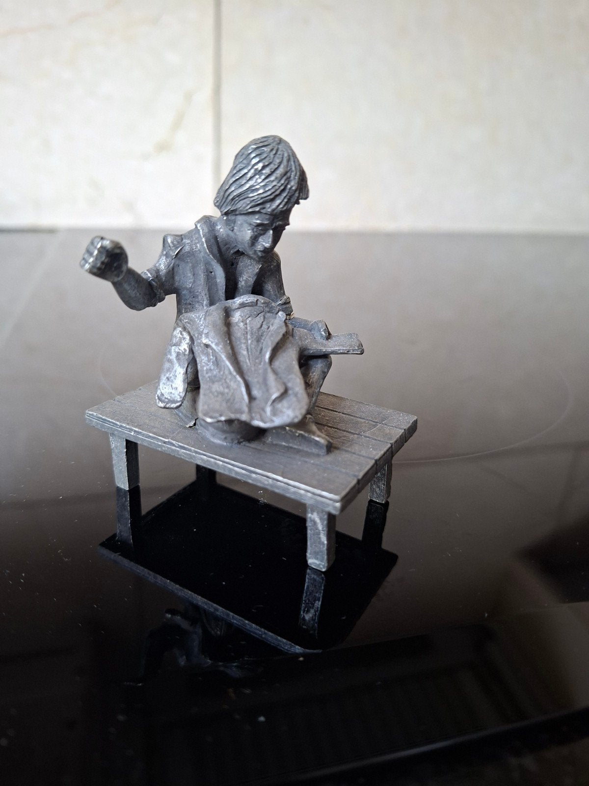 Tin figuur ambacht: Schoenmaker, Ophalen of Verzenden