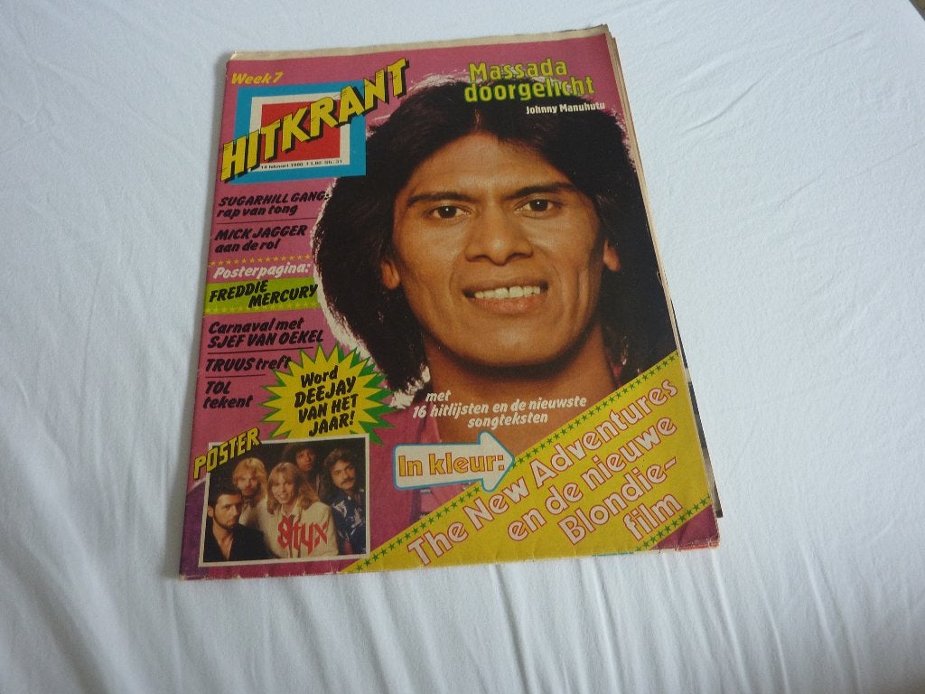 HITKRANT 1980-MASSADA-NEW ADVENTURES-QUEEN-NORMAAL-ABBA, Verzenden, 1980 tot heden, Tijdschrift