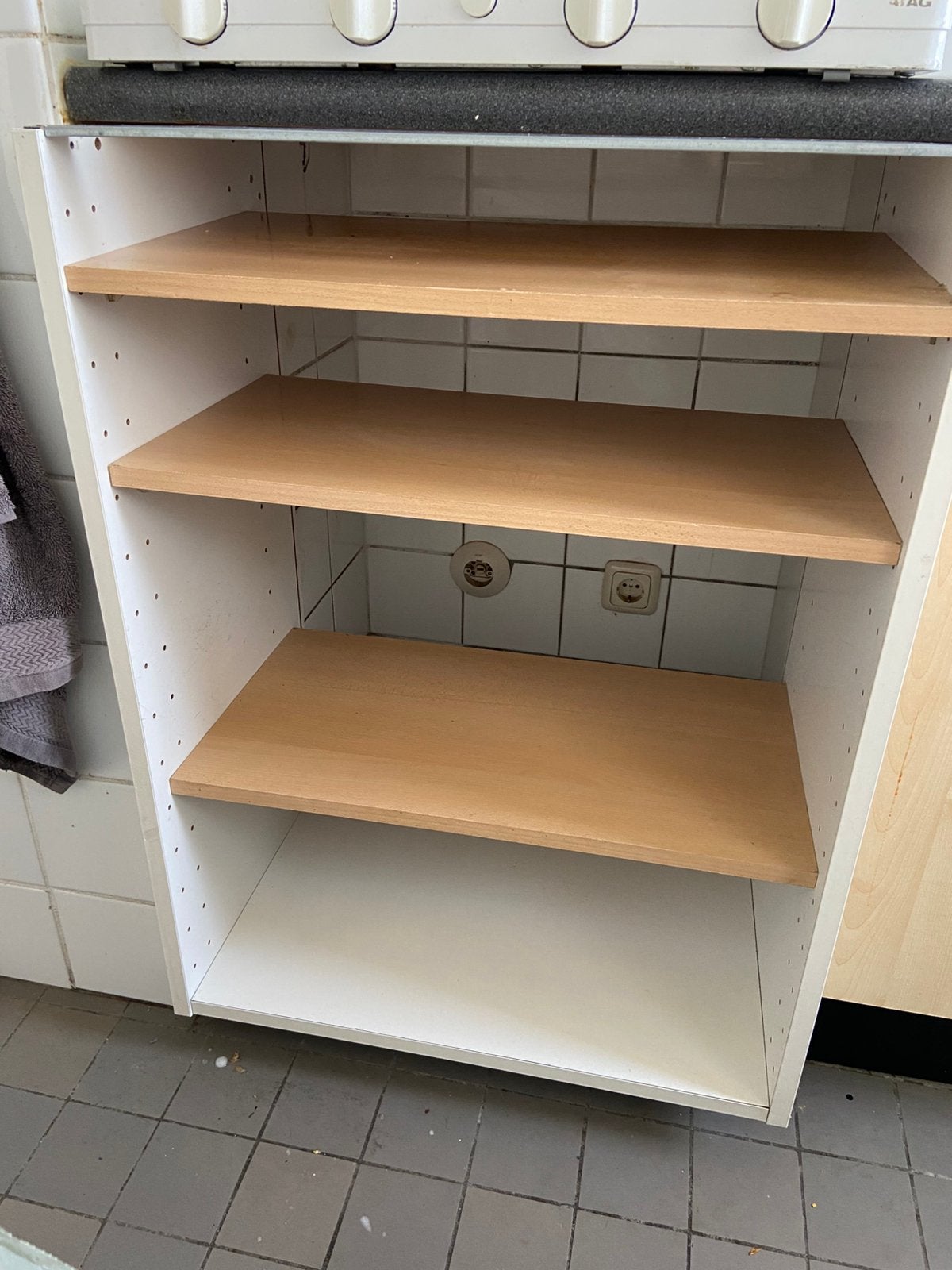 Keukenkast 60,5B 37D 80-87H, Ophalen, 50 tot 100 cm, Zo goed als nieuw, Minder dan 100 cm
