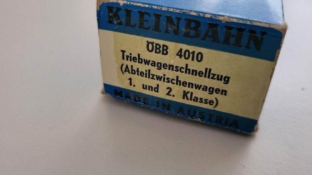 Verpakking voor Kleinbahn ÖBB 4010, Hobby en Vrije tijd, Modeltreinen | H0, Overige merken, Gebruikt, Gelijkstroom of Wisselstroom