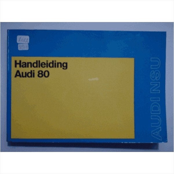 Audi 80 Instructieboekje 1971 #1 Nederlands, Ophalen of Verzenden