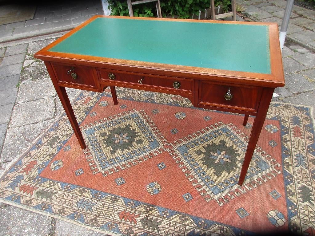 buro - plat buro - tafelburo, Ophalen, Gebruikt, Hout, Bruin