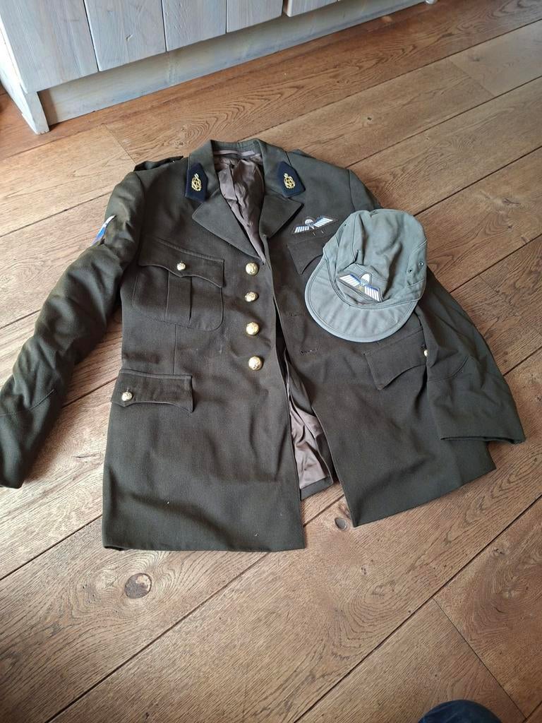 KL para DT jas met veldpetje parachutist Technische Dienst, Verzamelen, Militaria | Algemeen, Ophalen of Verzenden, Landmacht