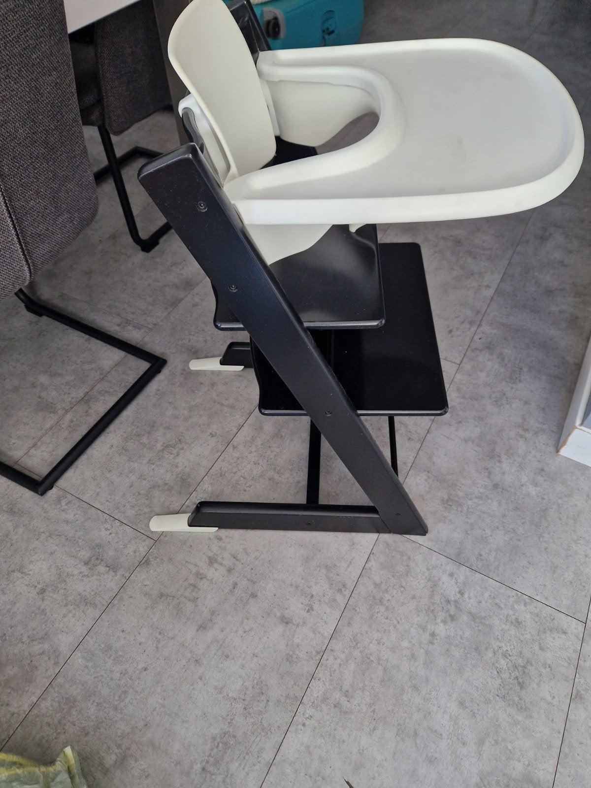 Stokke Tripp Trapp kinderstoel met newborn set, Kinderen en Baby's, Kinderstoelen, Ophalen of Verzenden, Gebruikt, Meegroeistoel