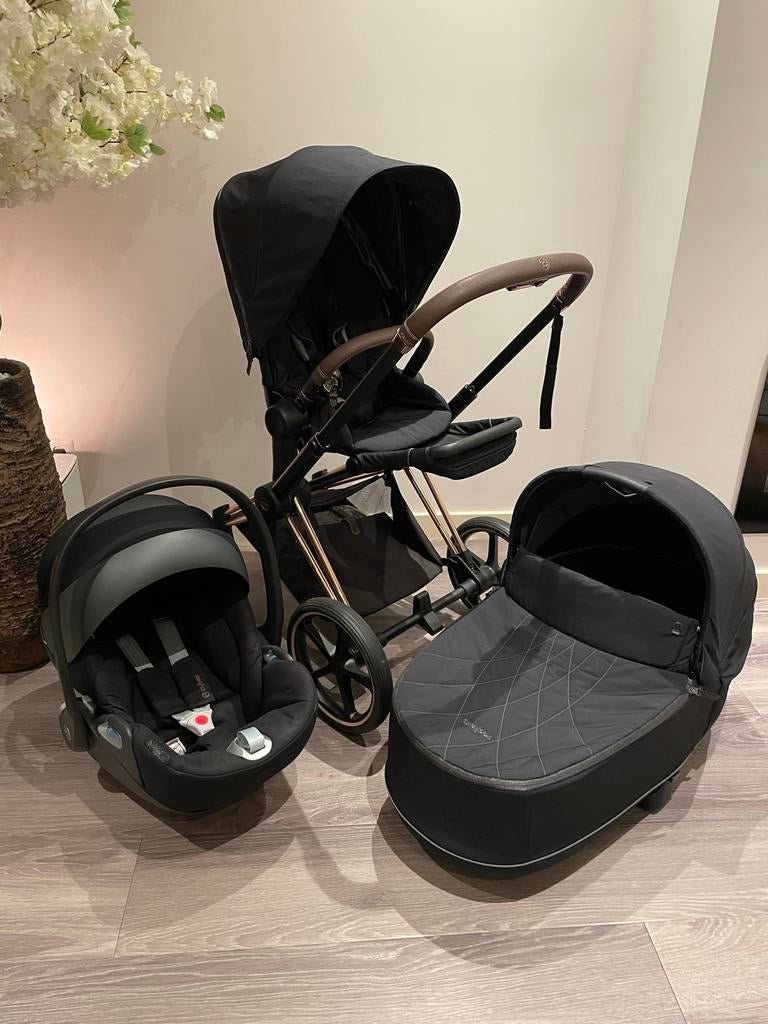 Cybex Priam Platinum kinderwagen 3-in-1 met autostoel, Zo goed als nieuw, Combiwagen, Met autostoeltje, Ophalen
