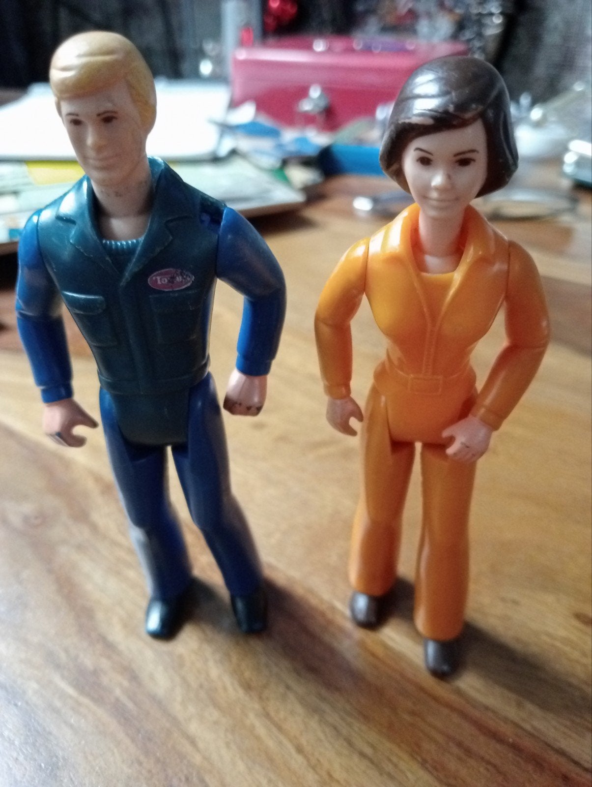 Vintage Tonka speelfiguren - Man en Vrouw, Ophalen of Verzenden, Gebruikt, Jongen of Meisje