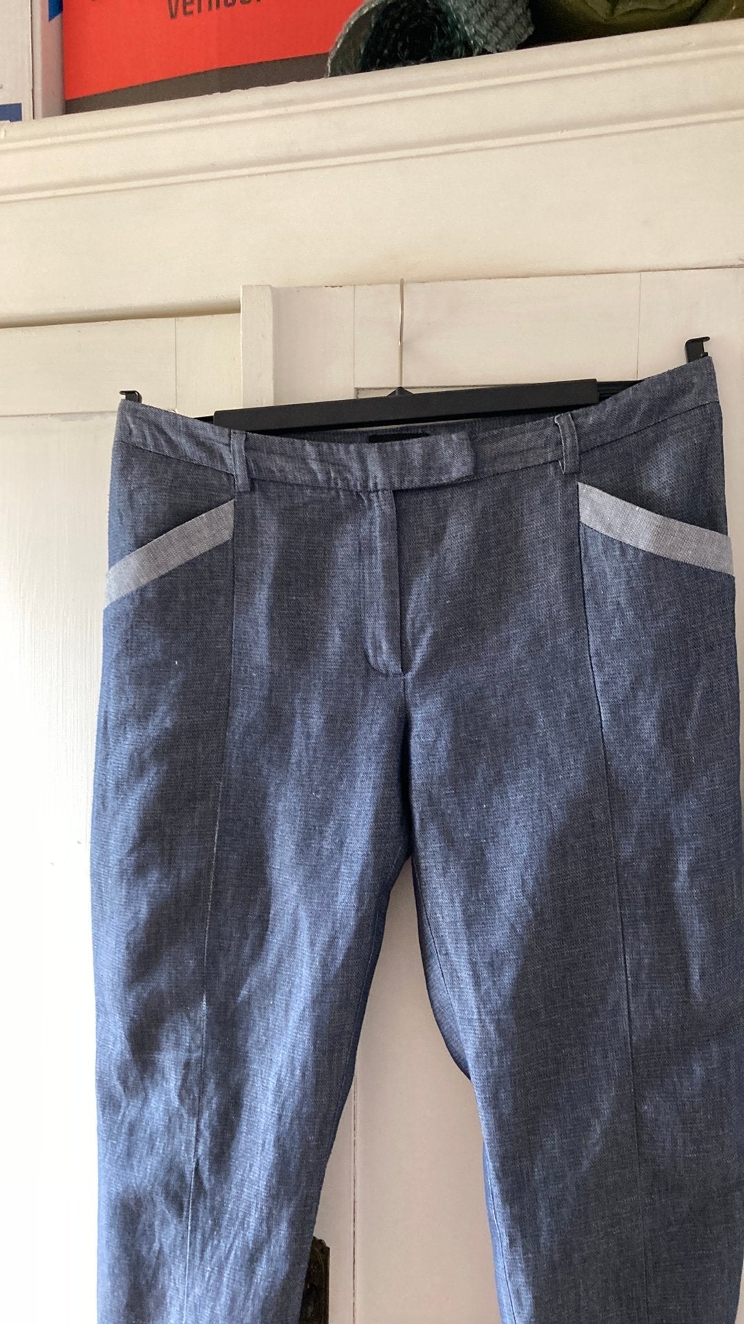 Pantalon blauwgrijs Kookai M, Kleding | Dames, Ophalen of Verzenden, Gedragen, Blauw, Broek of Spijkerbroek