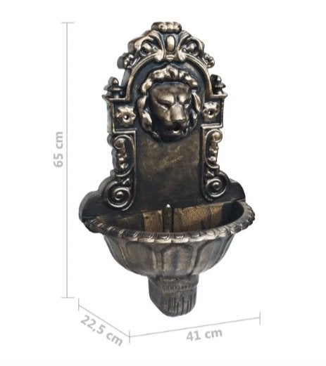 Nieuwe Waterfontein Bronzen Leeuw, Ophalen, Nieuw, Kunststof, Overige typen