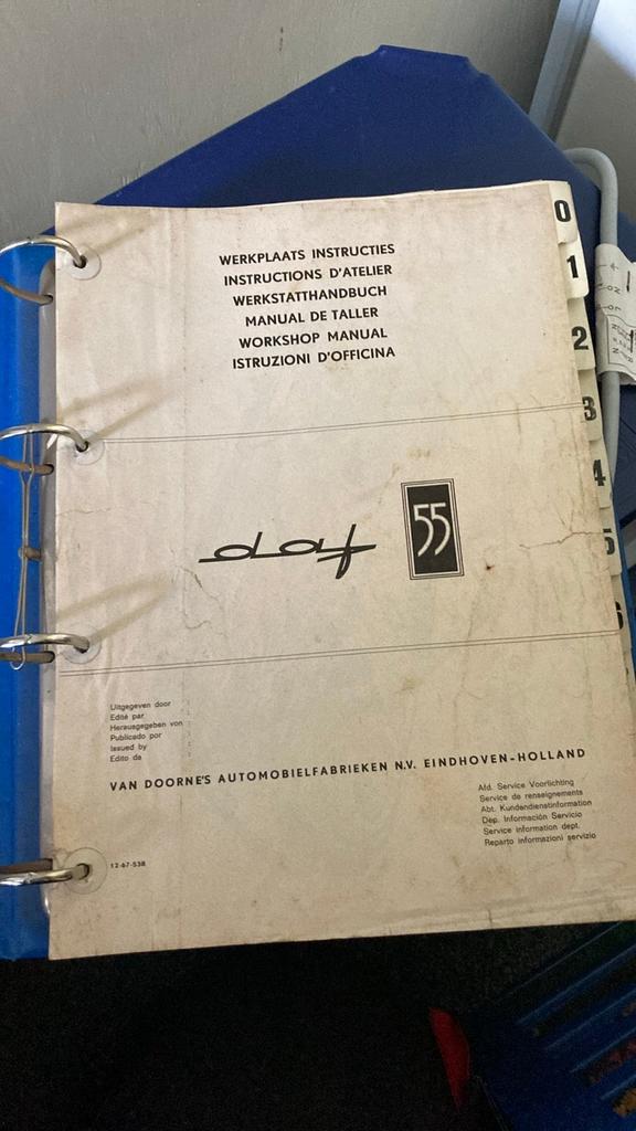 DAF 55 Werkplaatshandboek - Originele Service Instructies, Ophalen of Verzenden, Gelezen, Overige merken