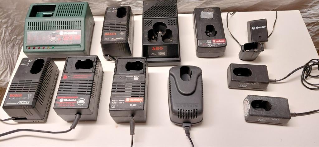 Div. merken acculader, opladers, lader batterijlader accu, Ophalen of Verzenden