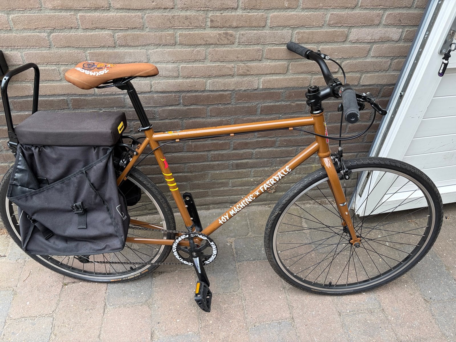 Herenfiets - Maat L, Fietsen en Brommers, Fietsen | Heren | Herenfietsen, Velgrem, Versnellingen, Zo goed als nieuw, 57 tot 61 cm