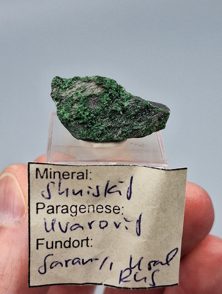 Shuiskiet, Uvaroviet - Saranovskii Mine, Sarany, Rusland, Ophalen of Verzenden, Mineraal