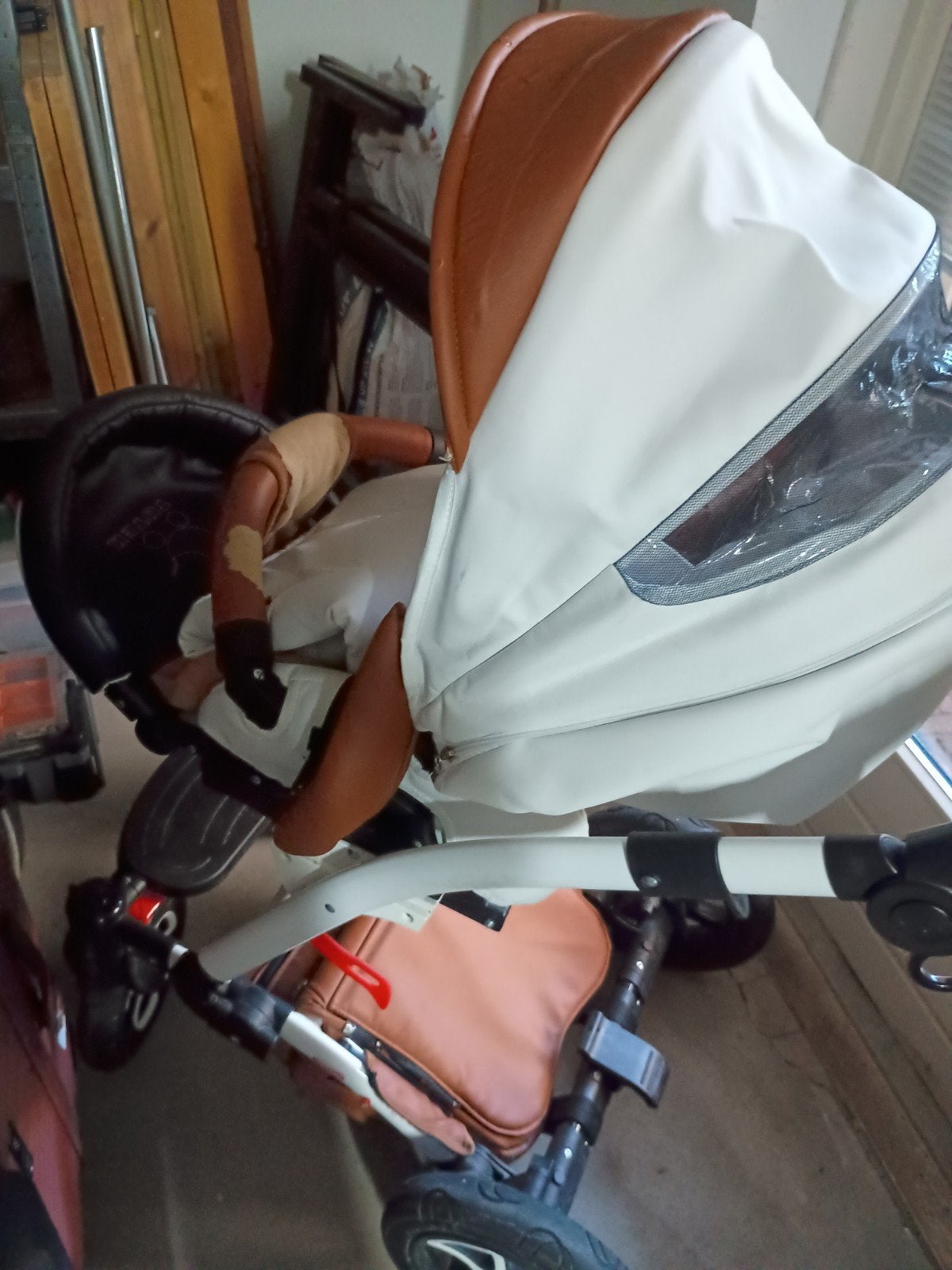 Kinderwagen met voetenzak, rem en zwenkwiel, Kinderen en Baby's, Kinderwagens en Combinaties, Ophalen of Verzenden