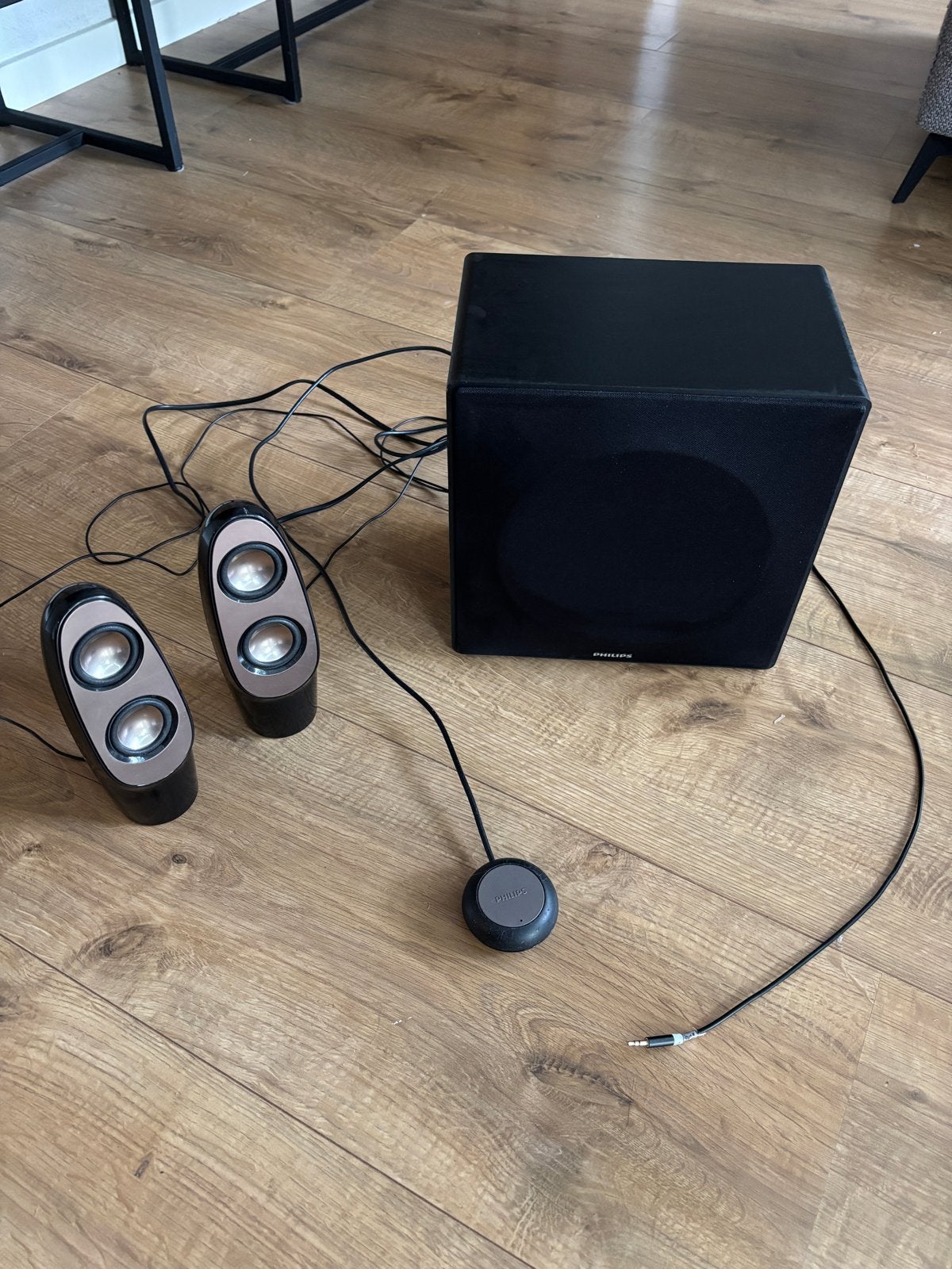 Philips Speakerset met Subwoofer, Computers en Software, Pc speakers, Ophalen, Gebruikt, Audiokanaal 2.1