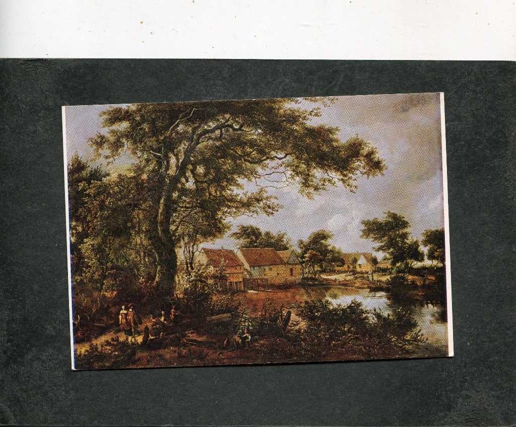 Ansicht M. Hobbema - Woody landscape with a water mill, Verzamelen, Verzenden, 1980 tot heden, Ongelopen
