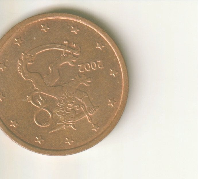5 cent 2002 finland, Verzenden, Finland, 5 cent