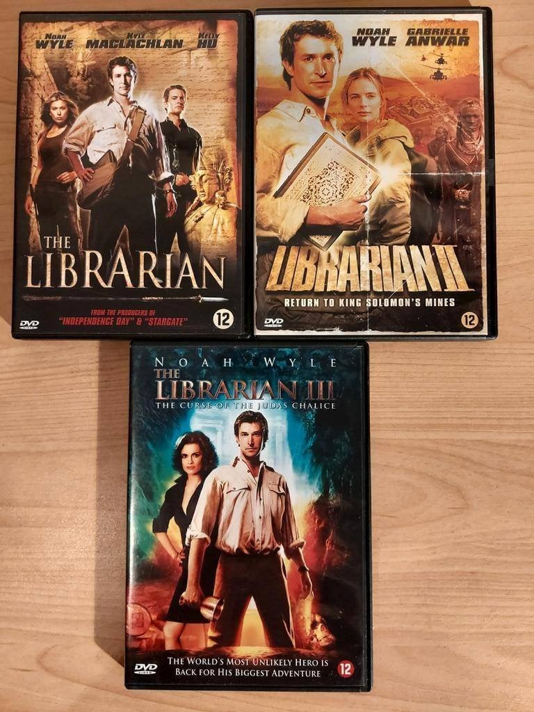 The Librarian deel 1,2,3 SET Noah Wyle nu 6 euro samen, Alle leeftijden, Ophalen of Verzenden, Zo goed als nieuw