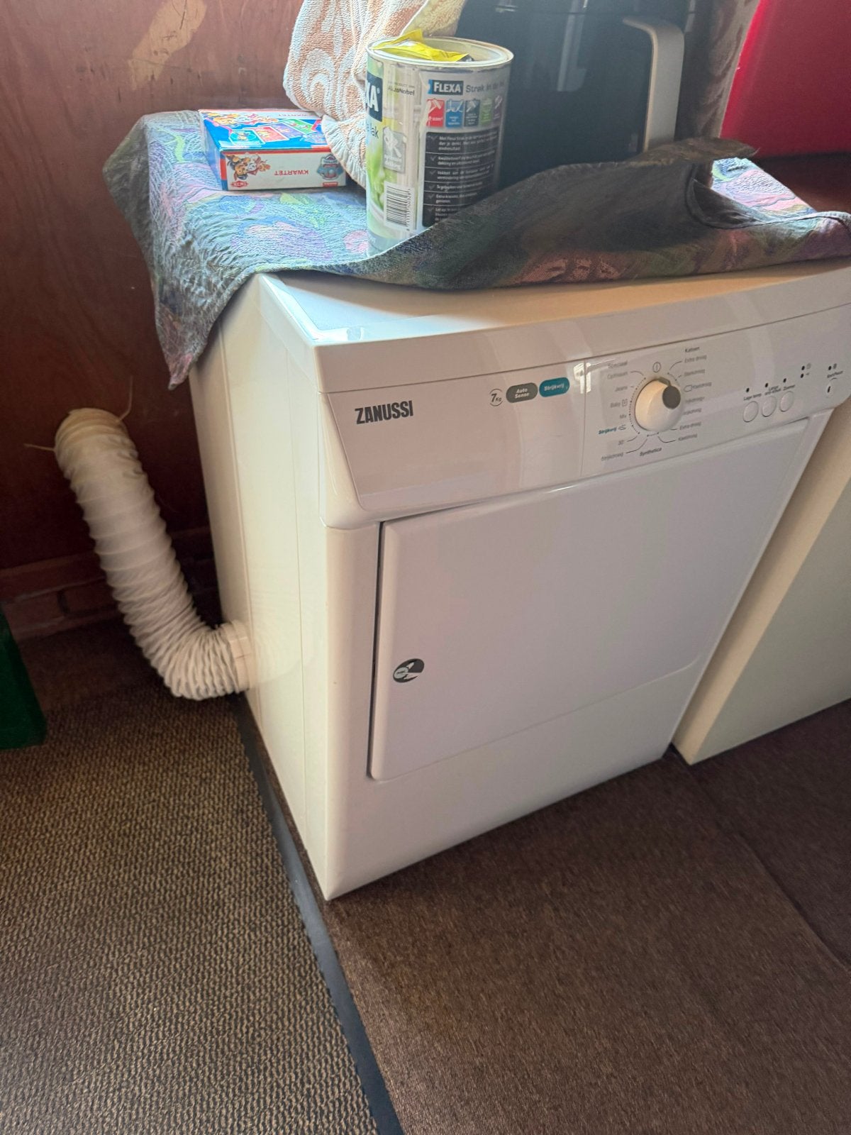 Zanussi Lindo 1000 Luchtafvoer Droger - Goede Staat, Witgoed en Apparatuur, Wasdrogers, Ophalen, 6 tot 8 kg, Gebruikt, Luchtafvoer