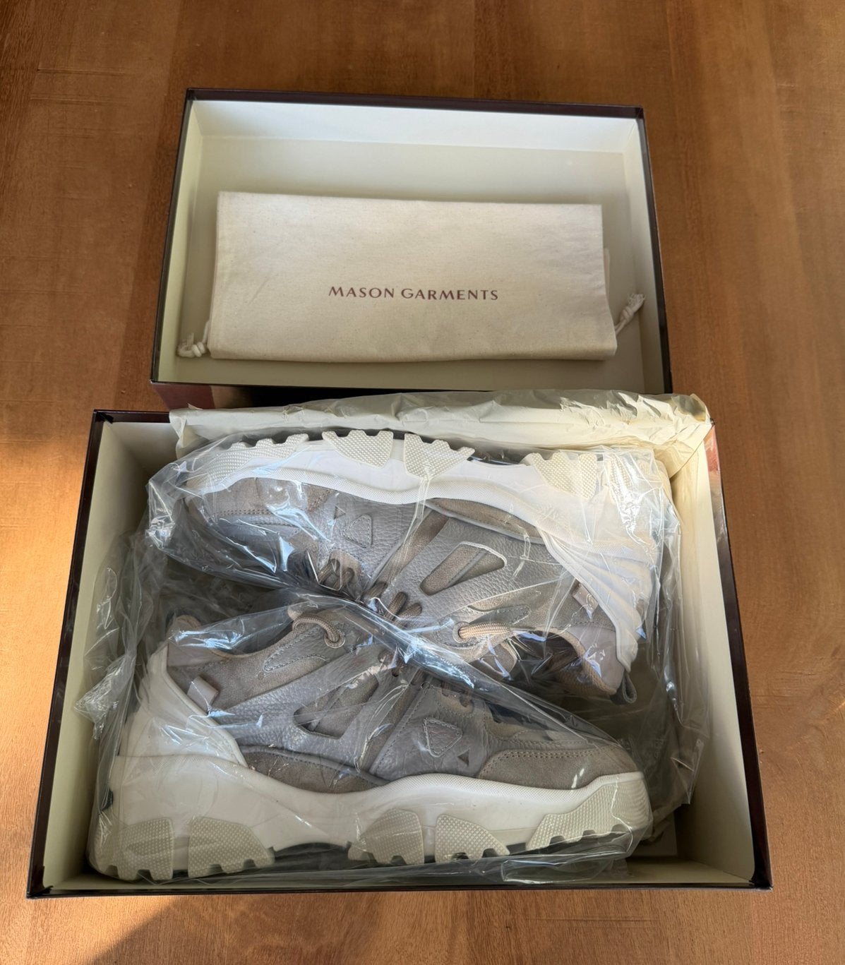 Mason Garments Heren Genova Grijs Sneakers maat 43, Overige kleuren, Nieuw, Ophalen of Verzenden, Veterschoenen