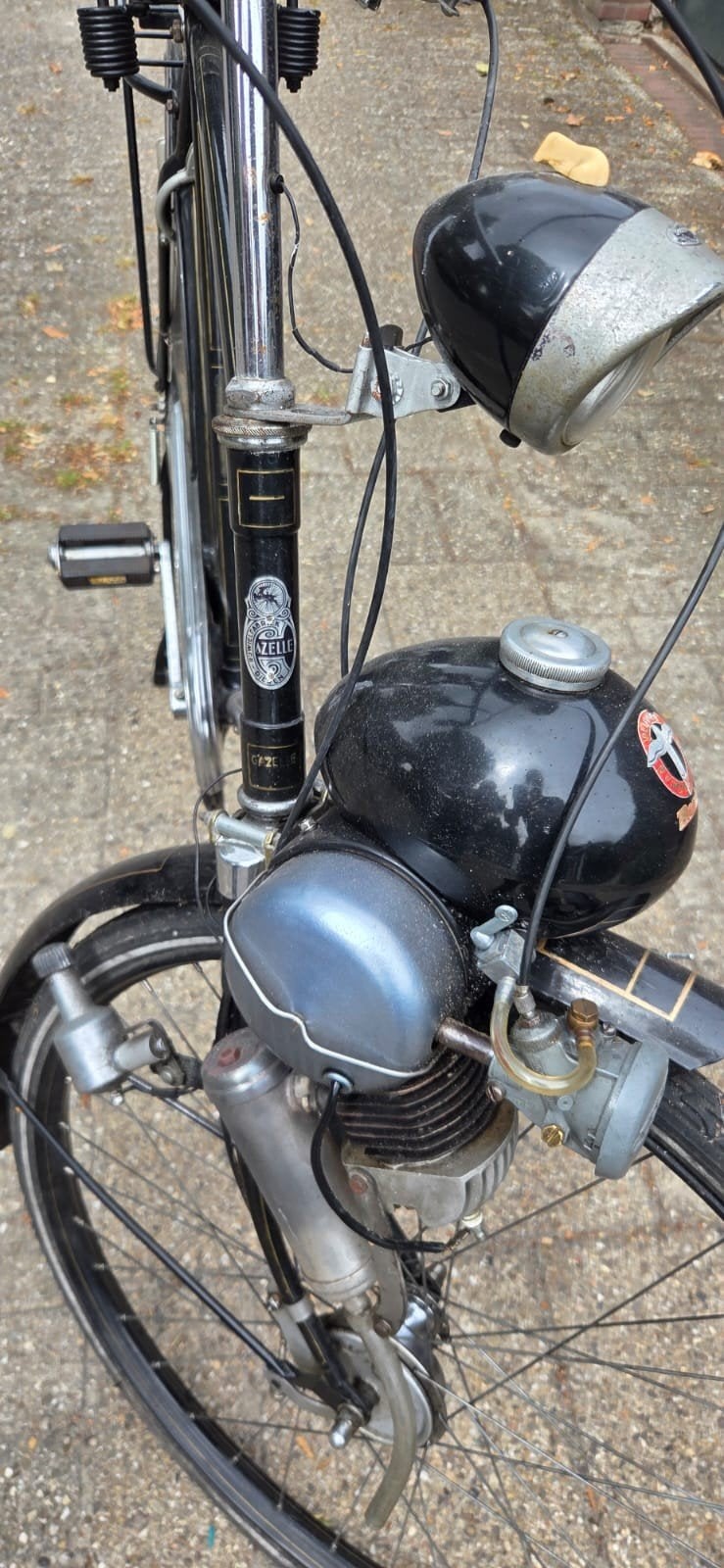 Berini Eitje op klassieke gazelle herenfiets uit 1953, Ophalen, Overige merken