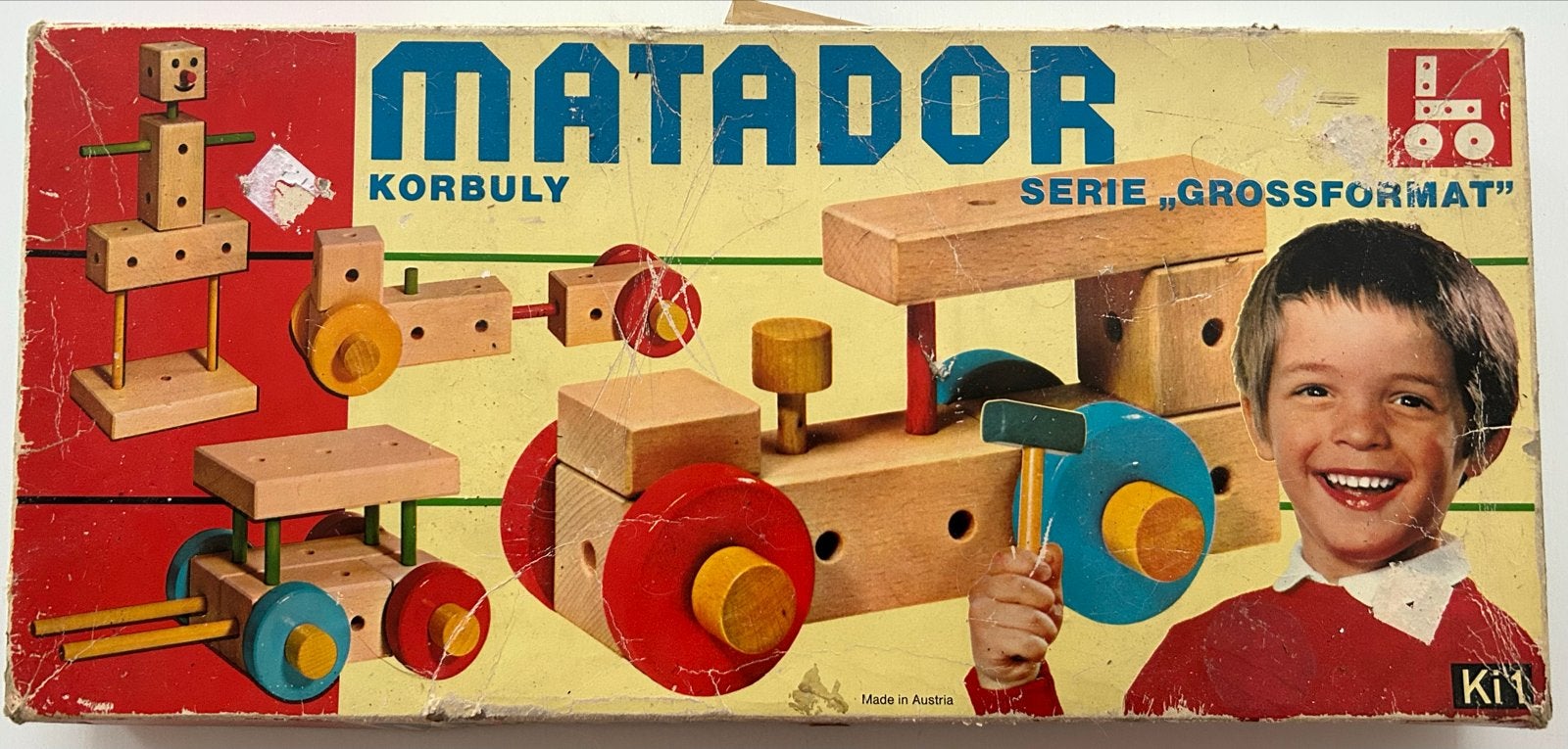 Matador Korbuly Ki1 Houten Bouwspeelgoed met Tekeningen, Kinderen en Baby's, Speelgoed | Houten speelgoed, Ophalen of Verzenden