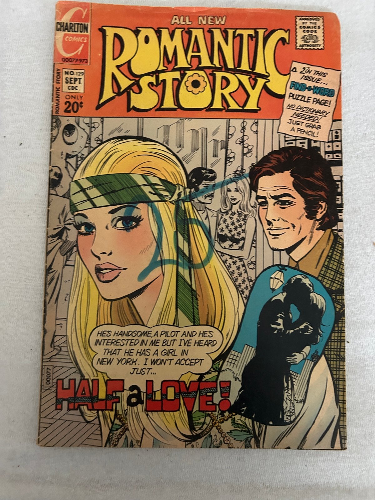 All New Romantic Story Comic - Half a Love! (1973), Ophalen of Verzenden, Gelezen