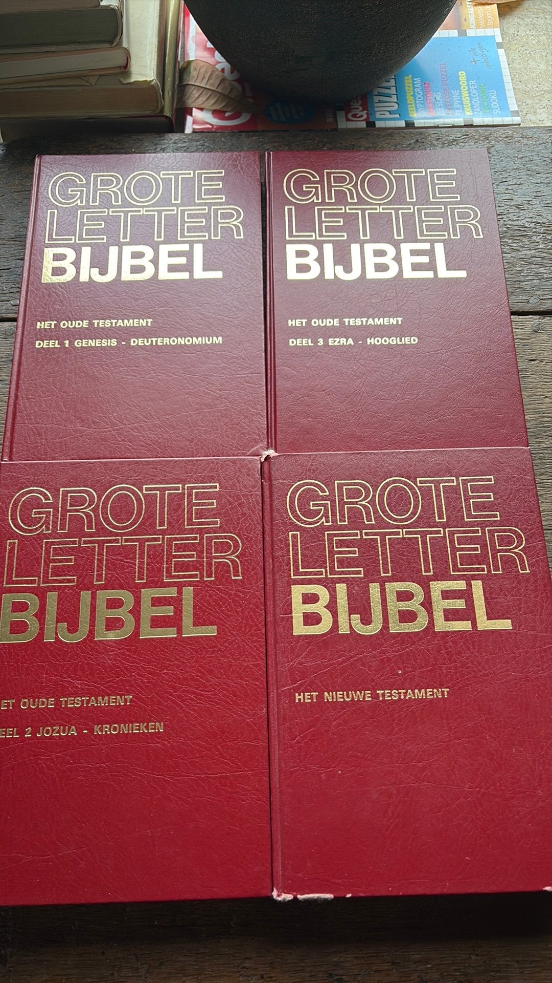 Grote letter bijbels 5x, Ophalen of Verzenden