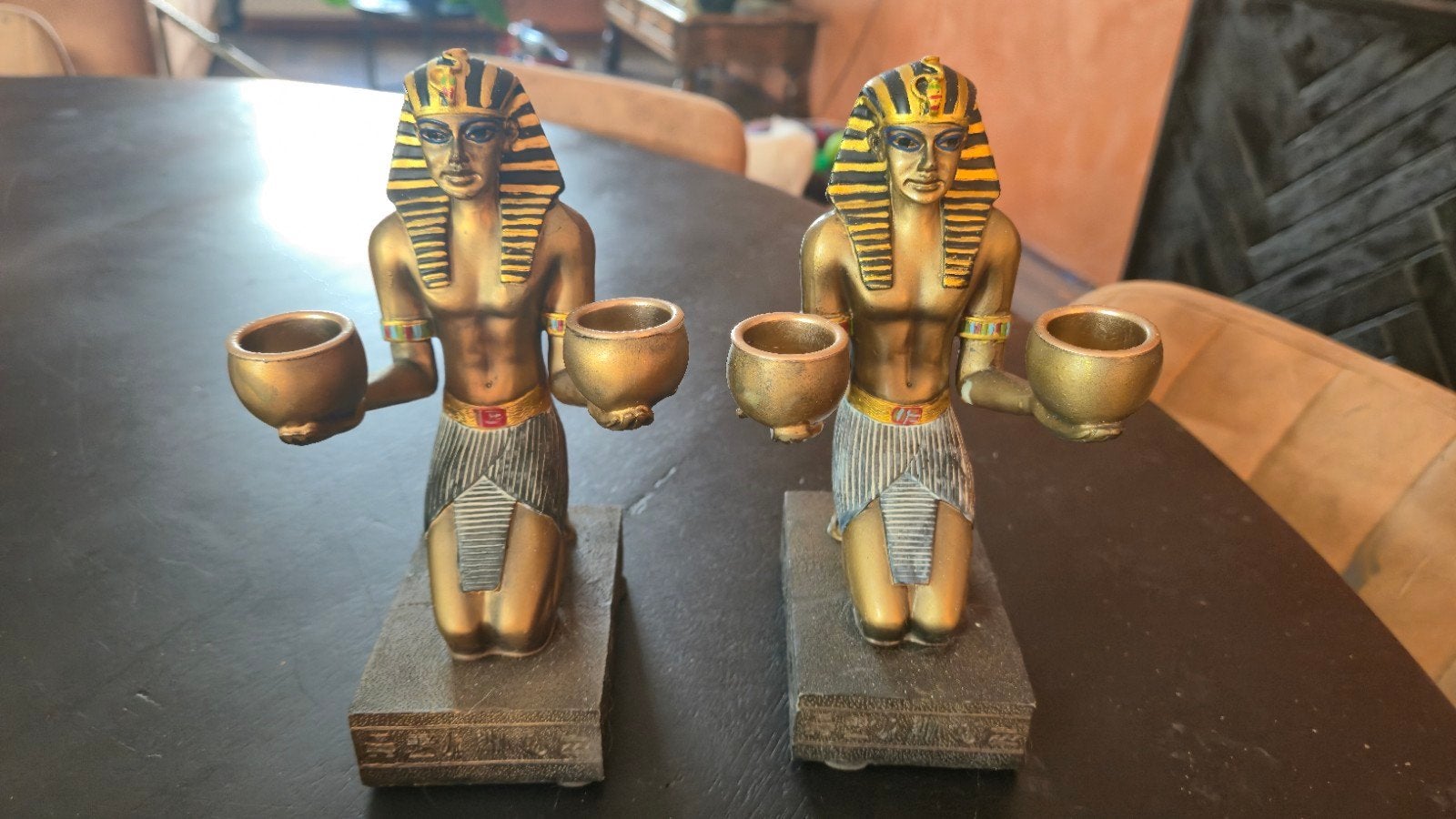 Egyptische beeldjes boekensteun, Ophalen of Verzenden